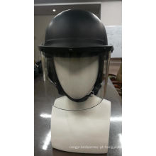 Capacete transparente personalizado da polícia do controle de motim da viseira de cara do anti capacete da polícia de motim com material do ABS ou do PC